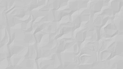 Vector white paper is crumpled, White crumpled paper background ,Horizontal view.