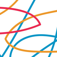 Graphic blue yellow red lines backdrop 