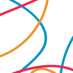 Graphic blue yellow red lines backdrop 