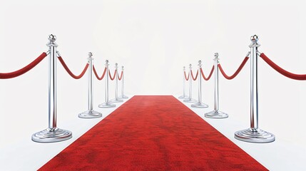 red carpet on a white background