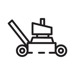 Farming Mower Tool Line Icon