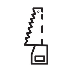 Farming Saw Tool Line Icon