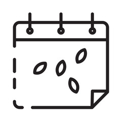 Seeds Sow Time Line Icon