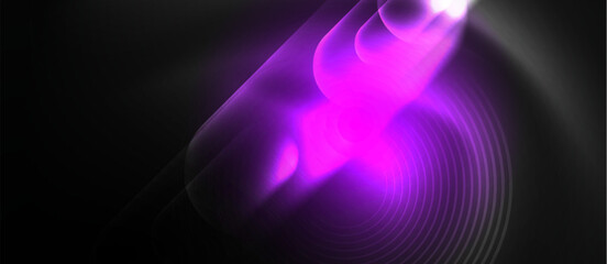 An electric blue light is illuminating a dark background, creating a mesmerizing pattern with shades of magenta and violet. It resembles a piece of abstract art or graphics