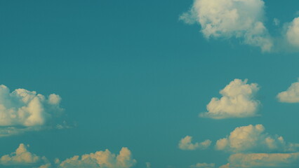 Blue Sky White Clouds. Landscape White Clouds. Building Motions Clouds. Summer Blue Sky.