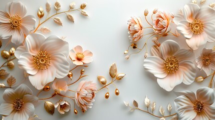  Vivid Pink Petals Displayed on a Pristine White Sheet of Paper