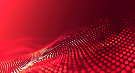 Vibrant red background dotted with stylish illustrations, embodying the essence of modern flat design