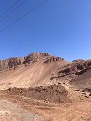 Danxia landform and moutaints in xinjiang 