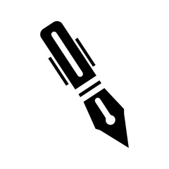 pencil icon, black and white , vector