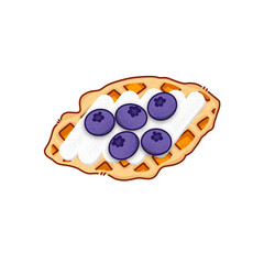 Blueberry croffle