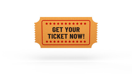Get your ticket now! Illustration for contest lottery raffle