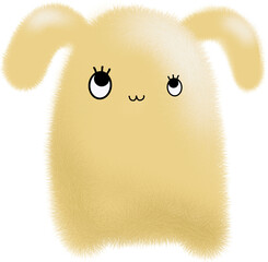 Yellow Monster with long ear