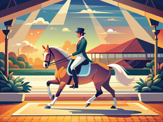 Obraz premium Horse and rider