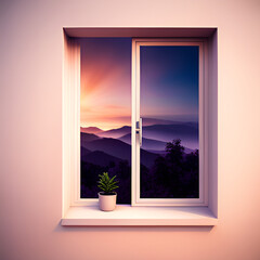 window, frame, border, interior, weather