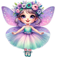 Fototapeta premium Cute fairy isolated 