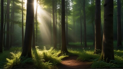 morning in the forest