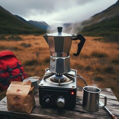 coffee maker in the morning