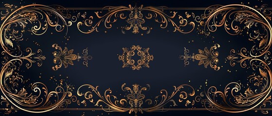 Delight in the charm of a vintage luxury vector invitation card