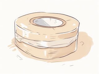 roll packing tape shipping box