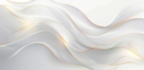 White background with golden lines, this simple vector design is for an abstract banner template