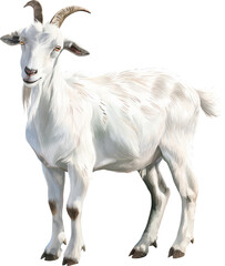 goat watercolor