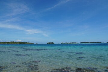 Beautiful Seascape of Bora Bora Island