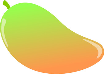 illustration of ripe mango isolated 
