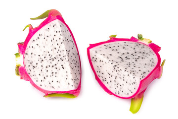 Dragonfruit or Pitaya isolated on a white background