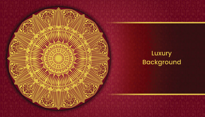 Decorative golden floral ornamental mandala design background. Arabesque style greeting and invitation card. Decoration, Decorative, Ornament, Ornamental, India, Indian, invitation, Wedding, 