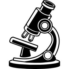Enhance Your Visuals A Microscope Vector Illustration for Detailed Insights
