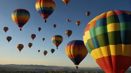 Fototapeta premium hot air balloon Spectacular Balloon Fiesta Sky's Symphony 