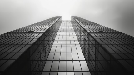 Fototapeta premium Minimalist Architecture Modern Buildings: Photos showcasing modern buildings with minimalist architectural designs