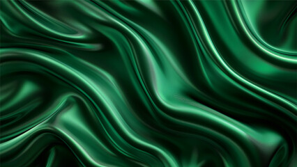 Obraz premium Drapery silk fabric luxury background. Wavy satin cloth texture pattern. Elegant curve motion image realistic design.