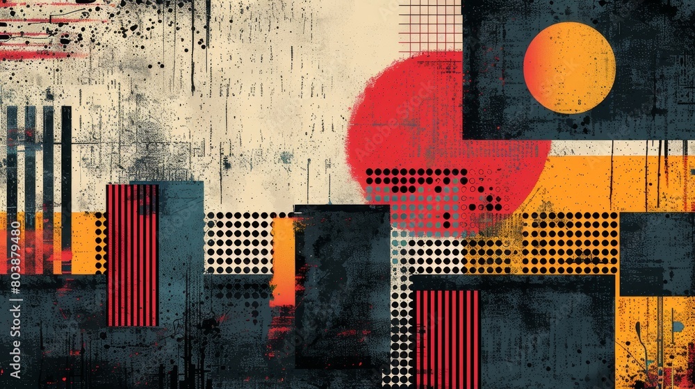 Poster minimalist patterns and textures geometric: an illustration showcasing minimalist patterns and textu
