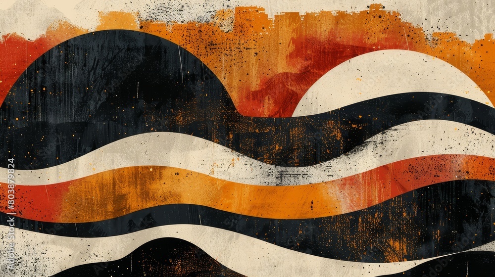 Poster minimalist patterns and textures textile: an illustration featuring minimalist patterns and textures