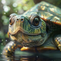 cute  turtle smiling high quality