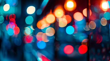 A street light shines brightly, creating a blurred effect against the dark night backdrop