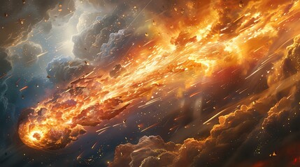 A Striking Cosmic Display: Meteorite Ablaze