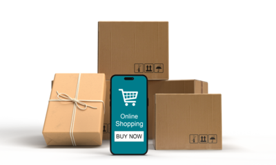 Box e-commerce brown color shopping online technology digital business buy sale sell internet purchase computer laptop store online lifestyle retail smartphone finance order customer mobile symbol 