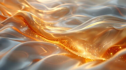 Opulent Golden Texture with Fluid Movement