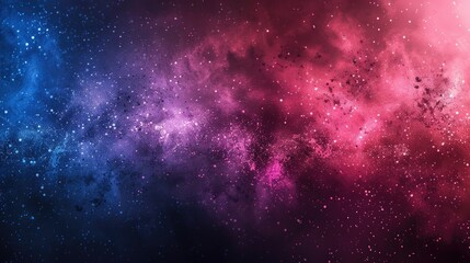 A colorful galaxy with blue and red swirls. The colors are vibrant and the stars are scattered throughout the scene