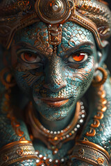 Fototapeta premium Embrace the Legacy of Nagaraja,Serpent Deity Offering Wisdom and Enlightenment