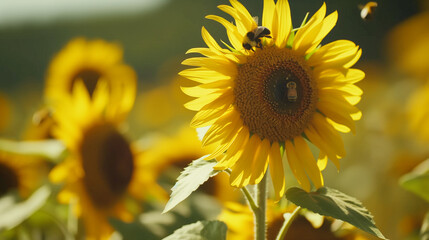 Obraz premium Sunflower in the field