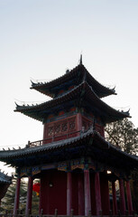 Pagoda of Fa Wang Temple，The Spring Festival of the the Year of the Loong in Dengfeng, Zhengzhou, Henan Province，China