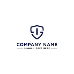 Initials Letter IS or SI linked overlapping Logo vector with letter N in the middle center of letter S shield badge-shape icon in blue deep color illustration
