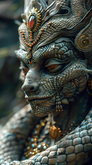 Mystical Serpent Deity of Royalty Offering Transformation and Enlightenment