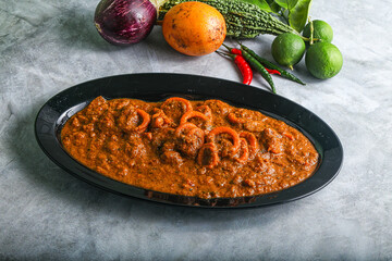 Indian cuisine - Masala with calamari