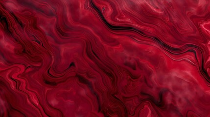 A bold, ruby red solid color texture, with a liquid, marbled effect that flows and shifts, reminiscent of the dynamic beauty of flowing lava or a fine red wine. 32k, full ultra hd, high resolution