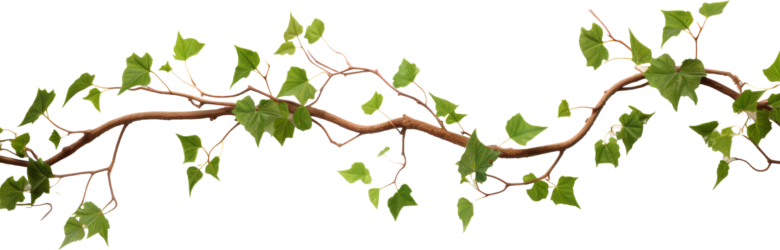 green vine isolated on white or transparent background,transparency 