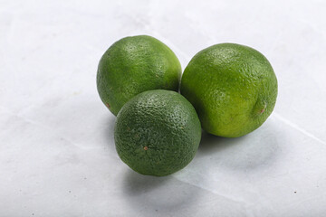 Green sour tropical Lime fruit